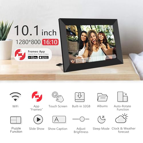 Side profile of Akimart ZN-DP1002 digital frame