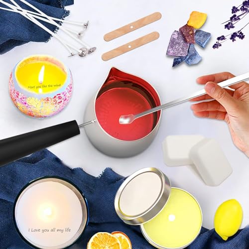 Close up of Yzoo soy wax blocks