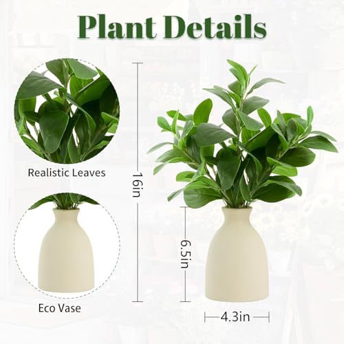Minimalist paper pulp vase of Amore Florals fake plant