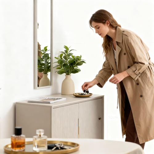 Amore Florals greenery on a modern home shelf