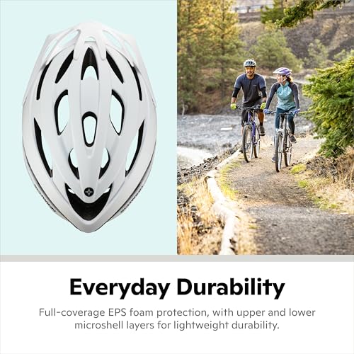 Top view of Schwinn adult helmet with vents