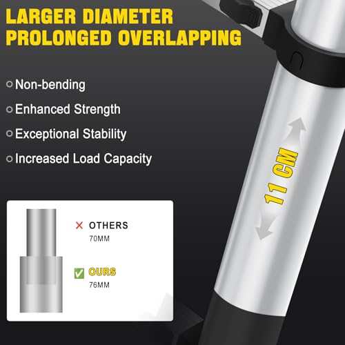 Telescoping ladder with 330lbs load capacity