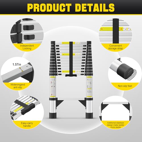 All-aluminum construction ladder