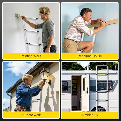 Versatile telescoping ladder for home and outdoor use