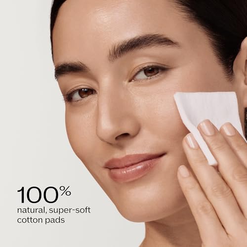 Close up of textured Shiseido cotton square