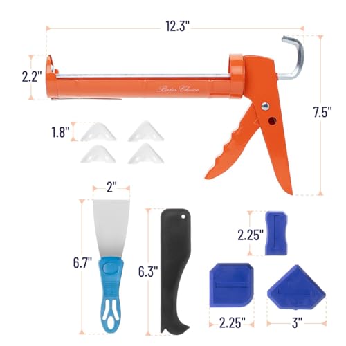High performance caulk gun side view