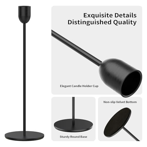 ChefBee black candle holder showing varying heights