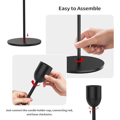 ChefBee black candle holder disassembled for storage