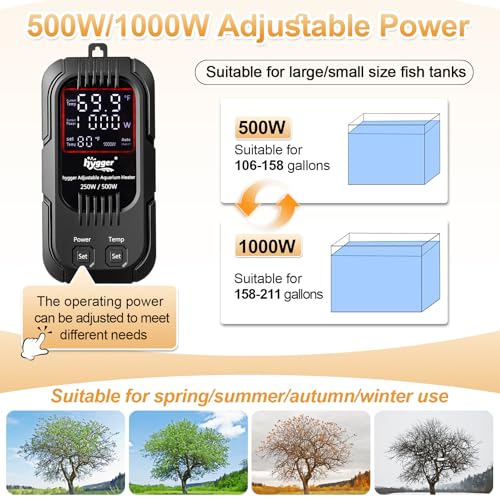 External digital temperature controller for hygger heater