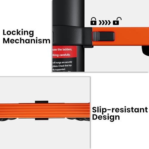 SINMEIRUN Telescoping Ladder compacted for storage
