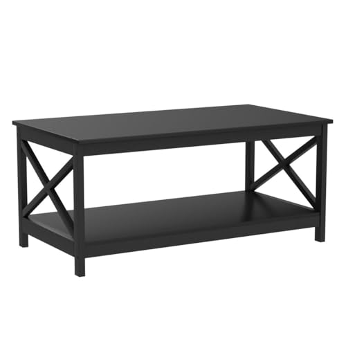 Yaheetech coffee table sturdy construction