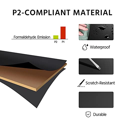 Black coffee table easy maintenance