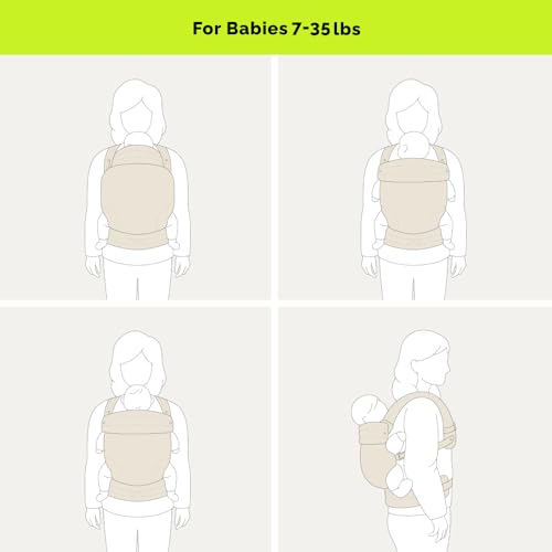 Baby carrier folded for storage