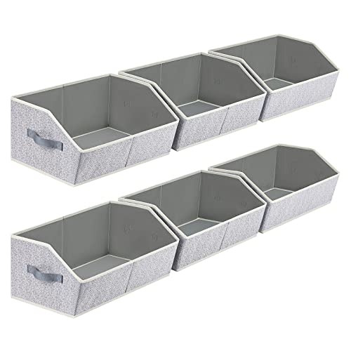 Homsorout Closet Organizers Bins 6 Pack front view