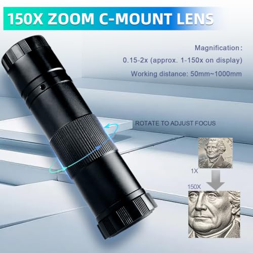 Adjustable 56-LED ring light for microscope