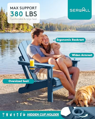 Dimensions of SERWALL Adirondack chair
