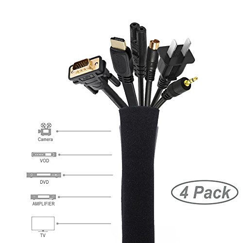 JOTO cable management sleeve with zip