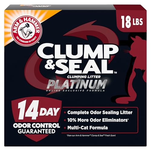 ARM & Hammer Clump & Seal Platinum 18 lb bag front