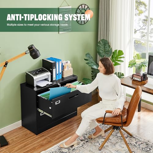 Letaya Lateral File Cabinet with Lock