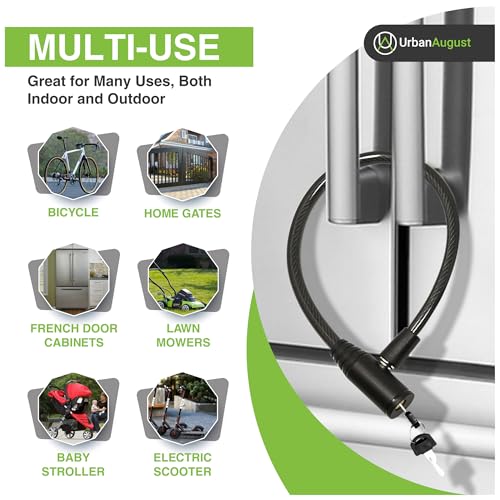 Urban August black refrigerator lock in package