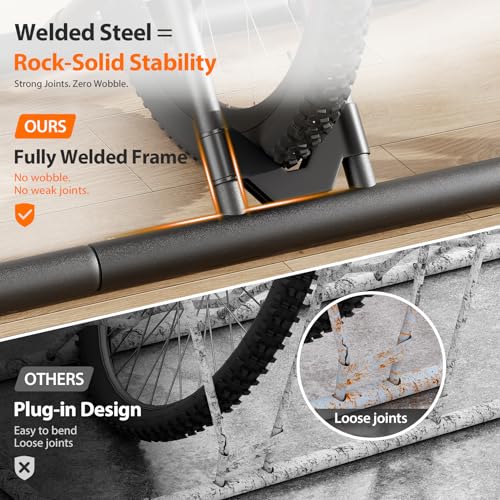 Bike rack showing the 5-slot configuration