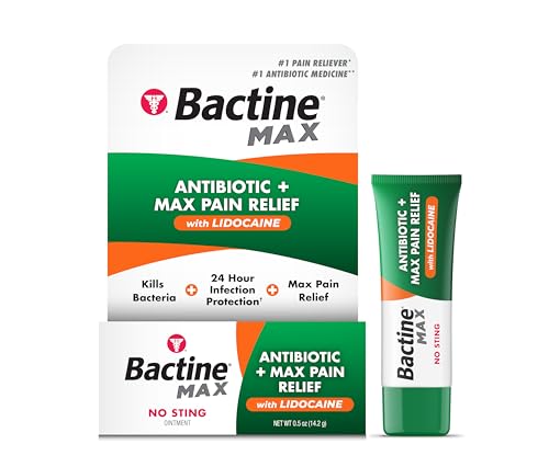 Bactine MAX 0.5oz tube packaging