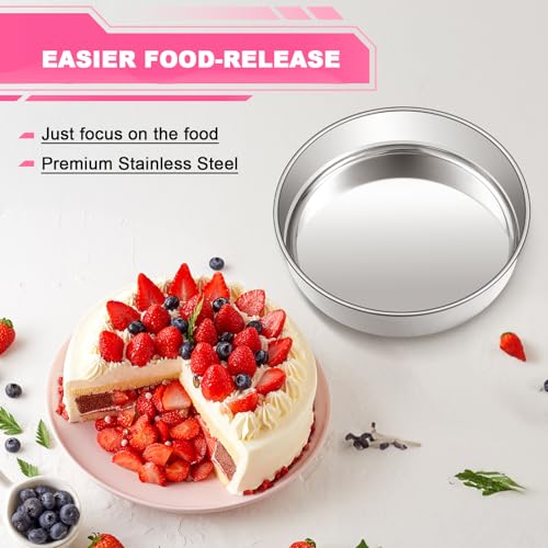 Stainless steel pan for layer cakes