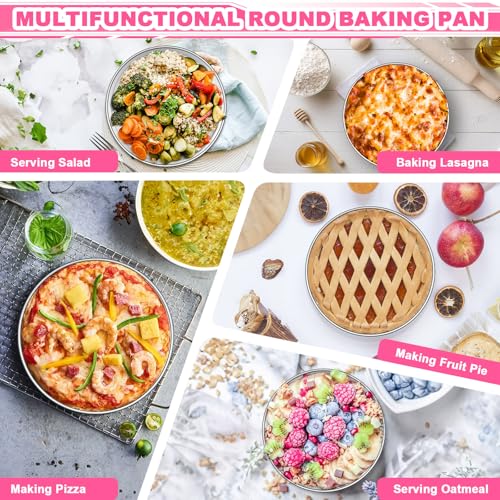 Durable round cake pans for kitchen
