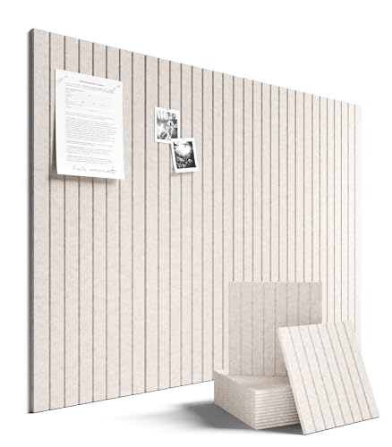 Fluxynara felt bulletin board tiles in oatmeal