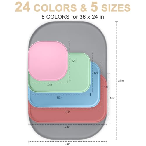 SMILOOL 19x12 silicone mat black color
