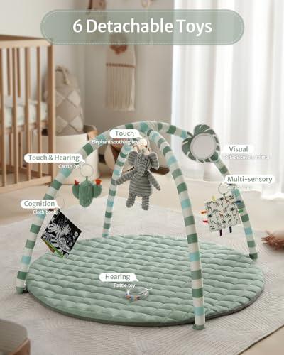 Soft texture of Blissful Diary play mat fabric