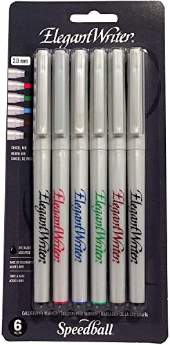 Speedball 2881 Elegant Writer 6 marker set