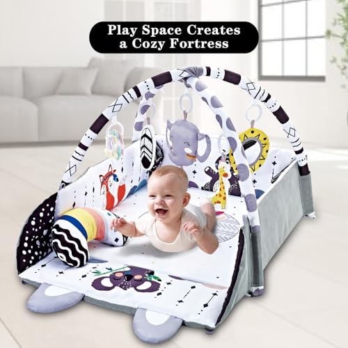 TFDER play mat shown in black and white