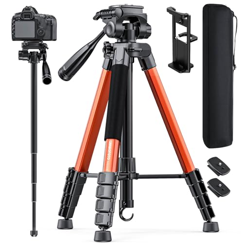 CAMBOFOTO 73 inch tripod in burnt orange
