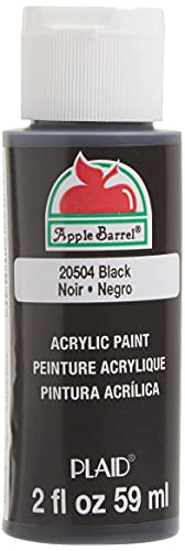 Apple Barrel Acrylic Paint 2 oz Black bottle