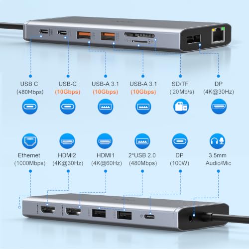 Side profile showing HDMI and DisplayPort connectors