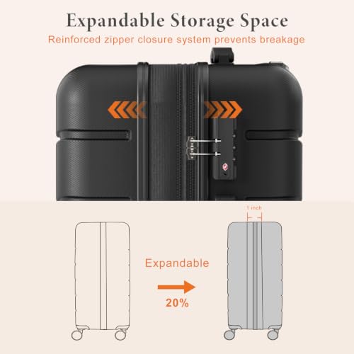 Sweetcrispy luggage hard shell texture