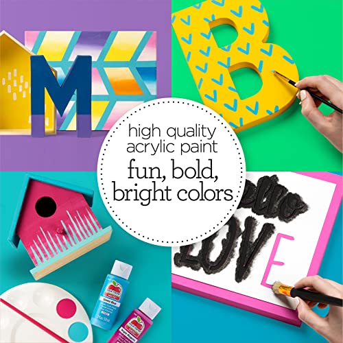 Matte finish Bright Red acrylic paint bottle