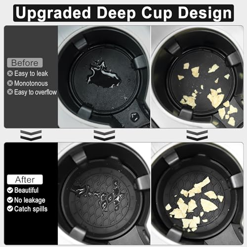Close up of SINGARO car cup holder insert features