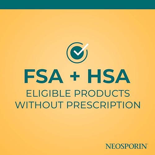 Application of Neosporin pain relief cream on skin