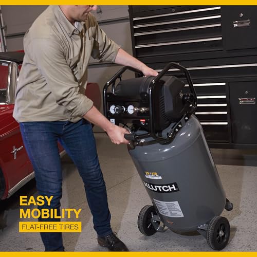 Klutch 29-Gallon compressor flat-free tires