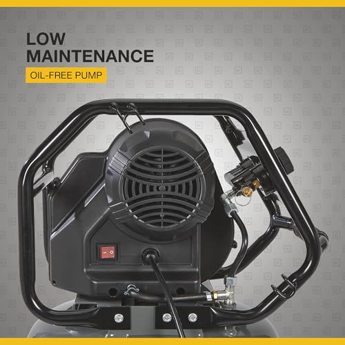 Side view of Klutch 29-Gallon portable compressor