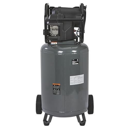 Base of the Klutch 29-Gallon air compressor tank