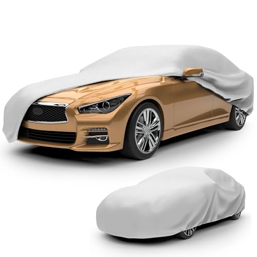 Budge Lite B-3 gray car cover folded