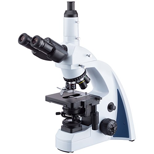 AmScope T670Q-PL 1000X Plan Infinity Compound Microscope with LED Koehler illumination and trinocular port