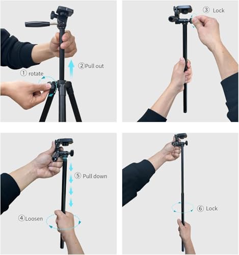 Auleda tripod folded for travel