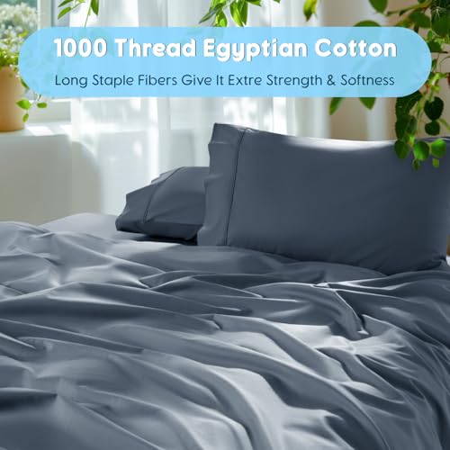 Close-up of 1000 thread count Egyptian cotton fabric texture
