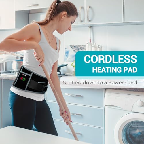 Comfytemp back heating pad with elastic straps