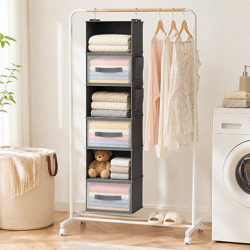 BIEBOS closet organizer with three drawers extended