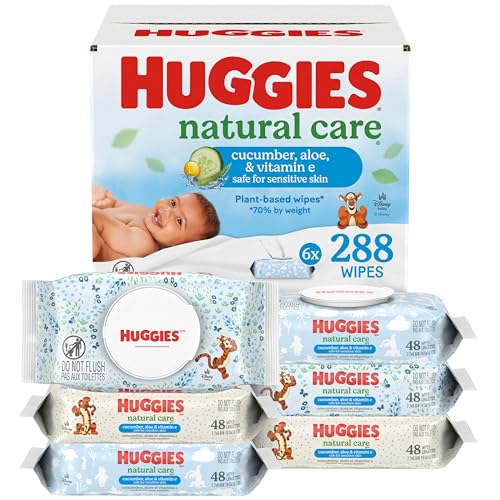 Huggies Natural Care baby wipes front packaging